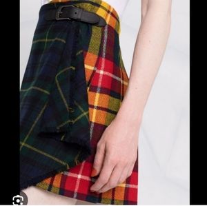Polo Ralph Lauren Wool Tartan Plaid Wrap Skirt 4